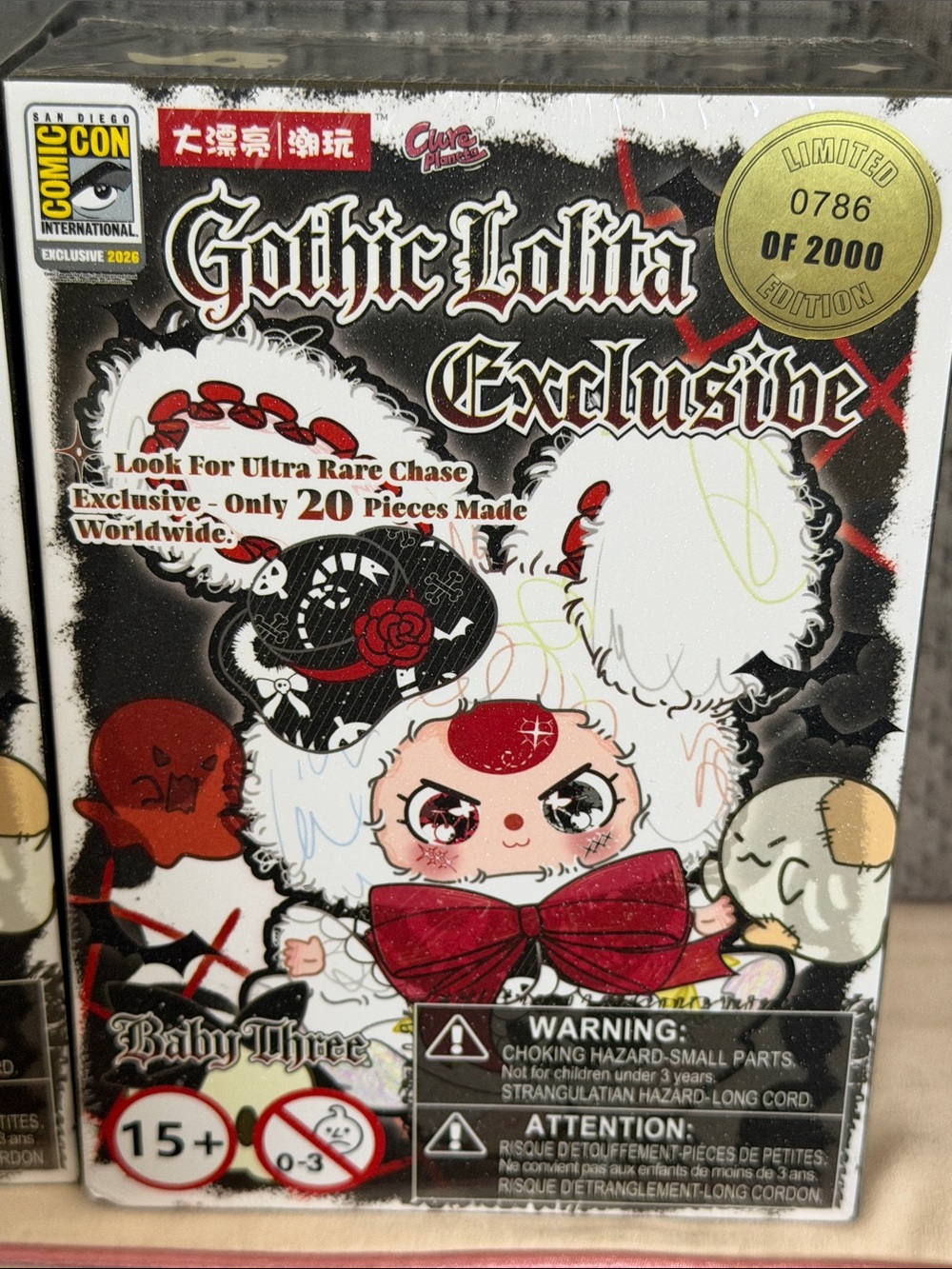 Baby Three - GOTHIC LOLITA - - rare. SAN DIEGO COMIC CON - exclusive Blind box